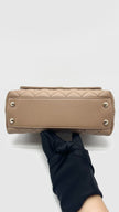Brand New. Chanel Coco Handle Small Dark Beige Caviar GHW. A6GN5C11|16612