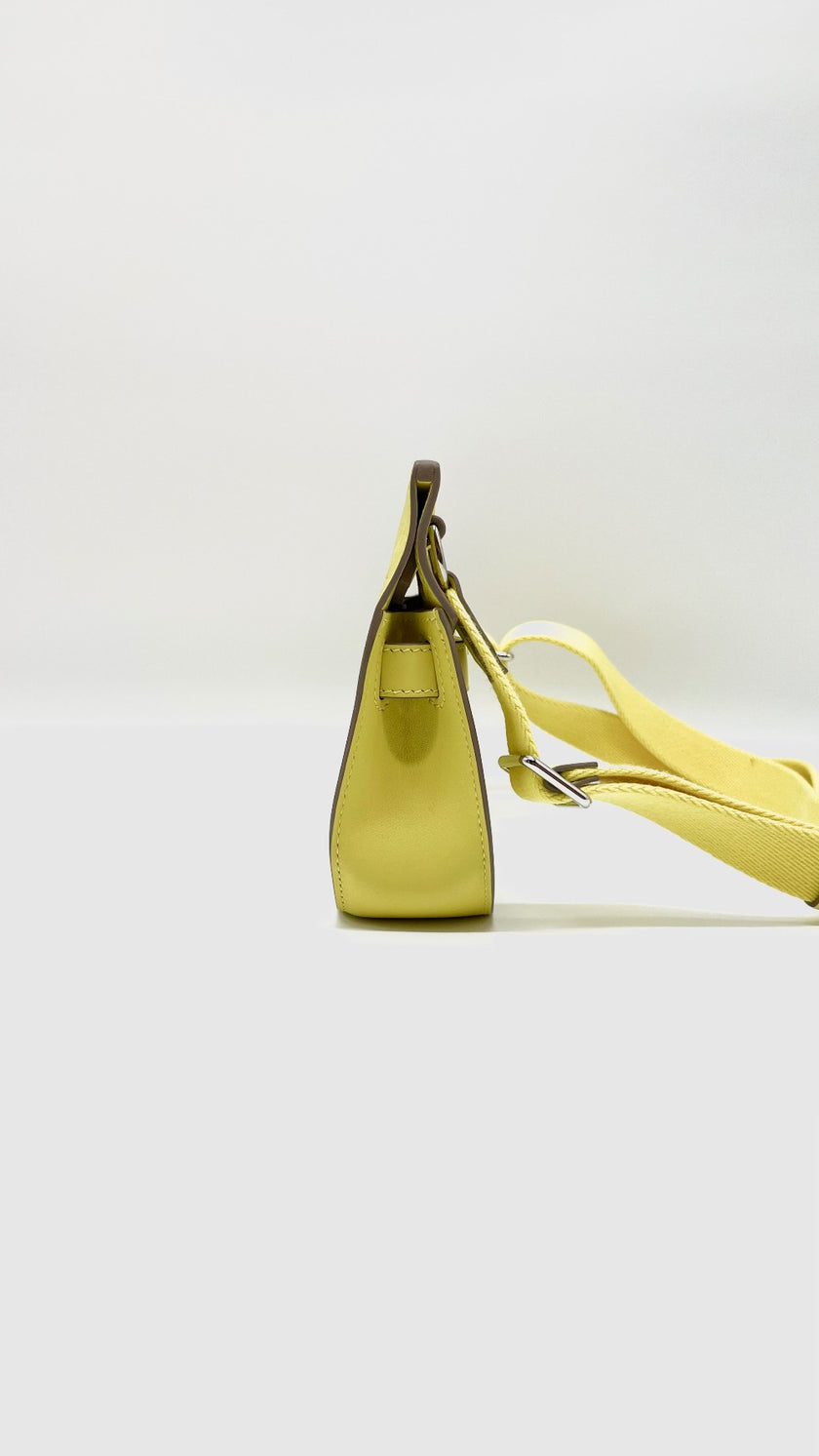 Brand New. Hermes Mini Jypsiere Swift Lime PHW. BIS281SD|5311