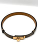 Brand New. Hermes Kelly Belt Etoupe RGHW. BID001CF|8861