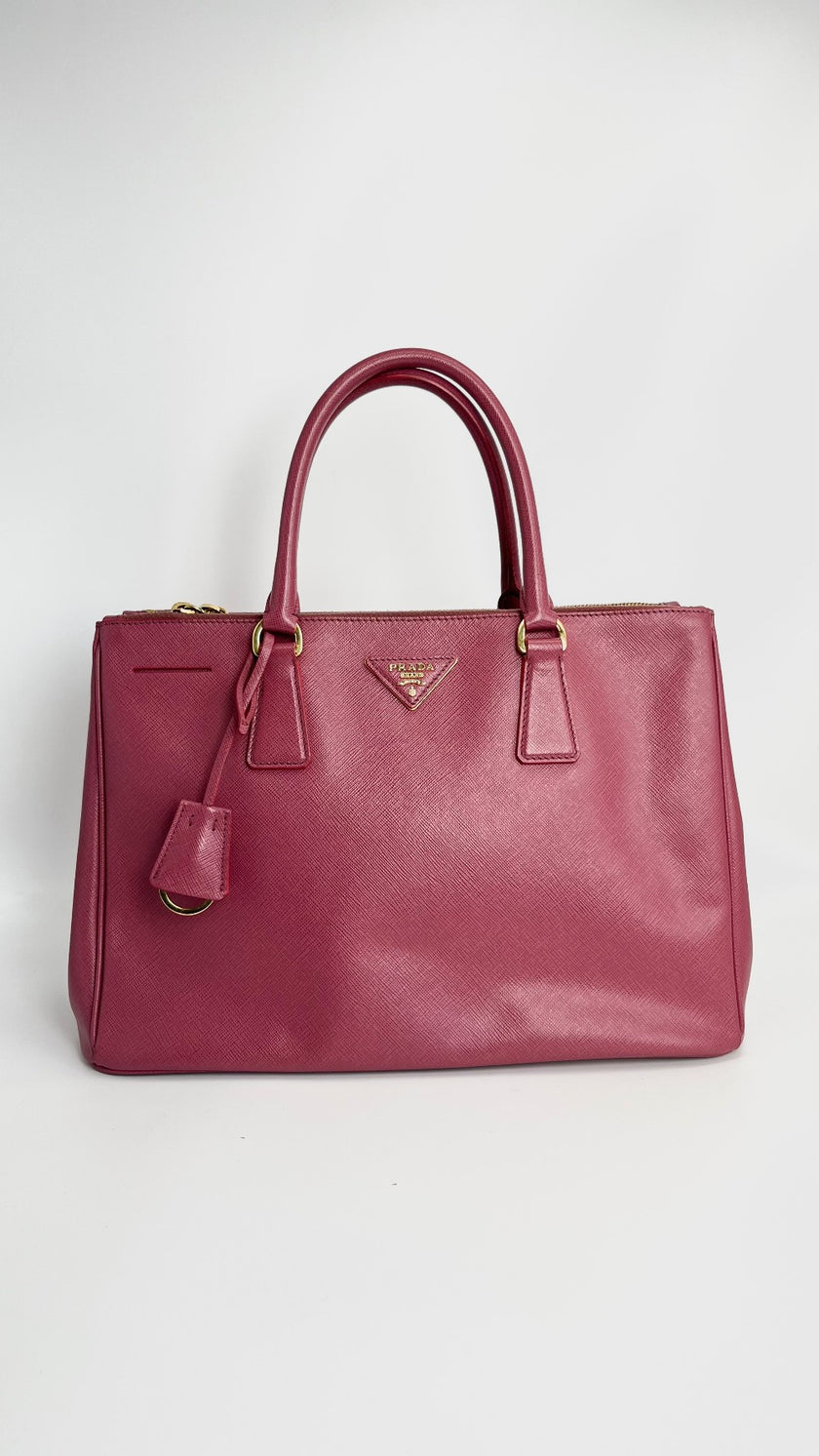 Preowned. Prada Saffiano Tote Pink. 25|4469