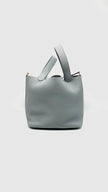 Brand New. Hermes Picotin 22 Gris Pantin Clemence GHW. KMZ004MM|14234