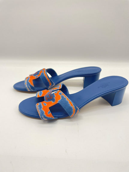 Brand New. Hermes Oasis Canvas Blue. 36|9167