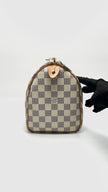 Like New. LV Speedy 25 Azur. MB1128|16024