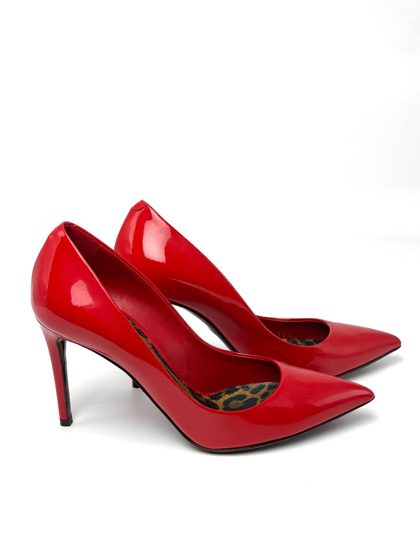 Brand New. D&G Heels Patent Red. 35.5|8105