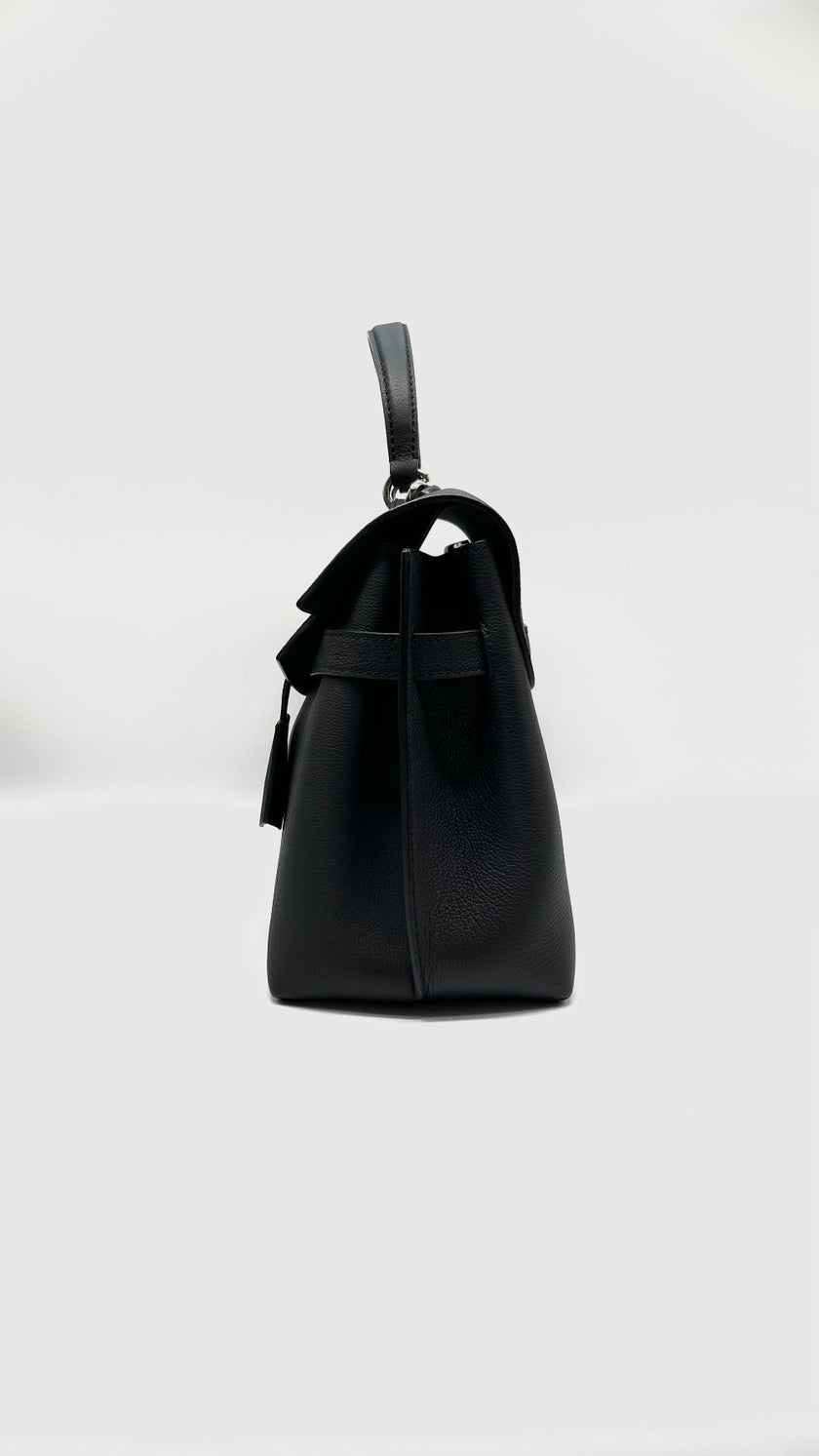 Brand New. LV LockMe Ever BB Calfskin Black SHW. MCHIP|10847