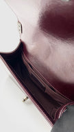 Preowned. Chanel Leboy Small Burgundy Quilted Leather Ruth HW. 20866855|16547