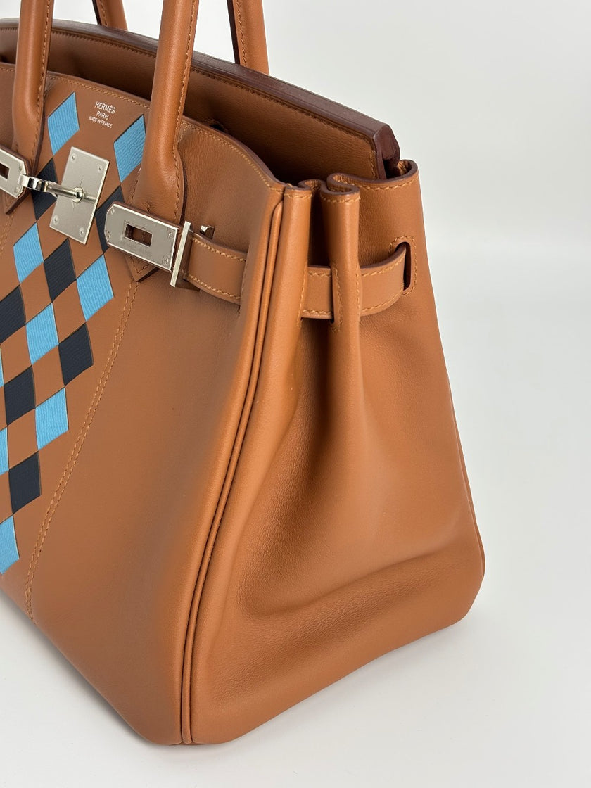 Preowned. Hermes Birkin 30 Tressage Gold. DCT636ZH|3457