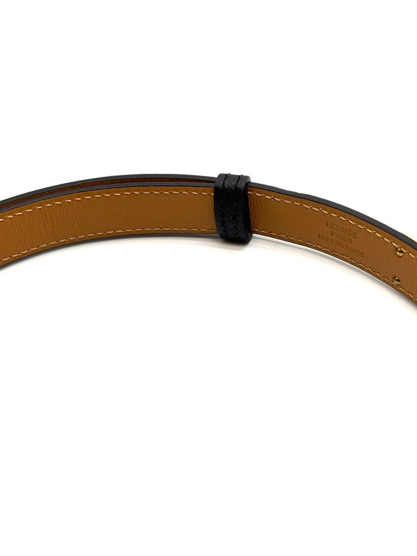 Brand New. Hermes Kelly Belt Black GHW. KTY510BI|17013