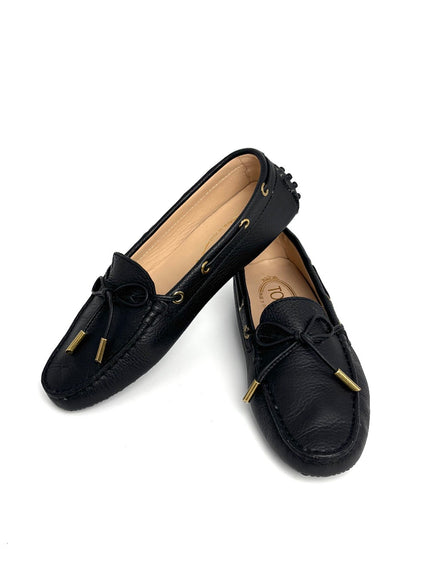 Preowned. Tods Black Shoes. 36.5|11040