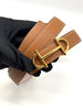 Brand New. Hermes Gamma Belt RGHW Buckle. 75cm|8846