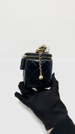 Brand New. Chanel Small Vanity Case Black Lambskin GHW. APU84T06|15117