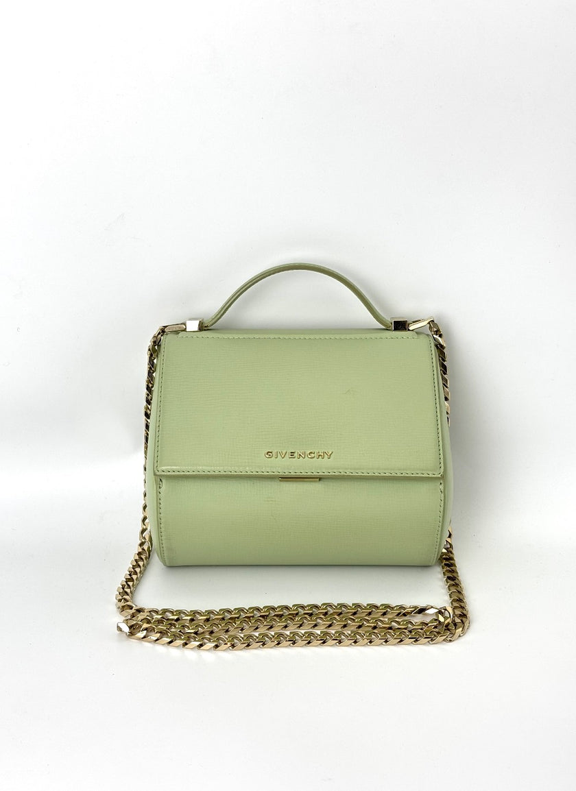 Preowned. Givenchy Pandora Box Mint Green. TEB1105|6016