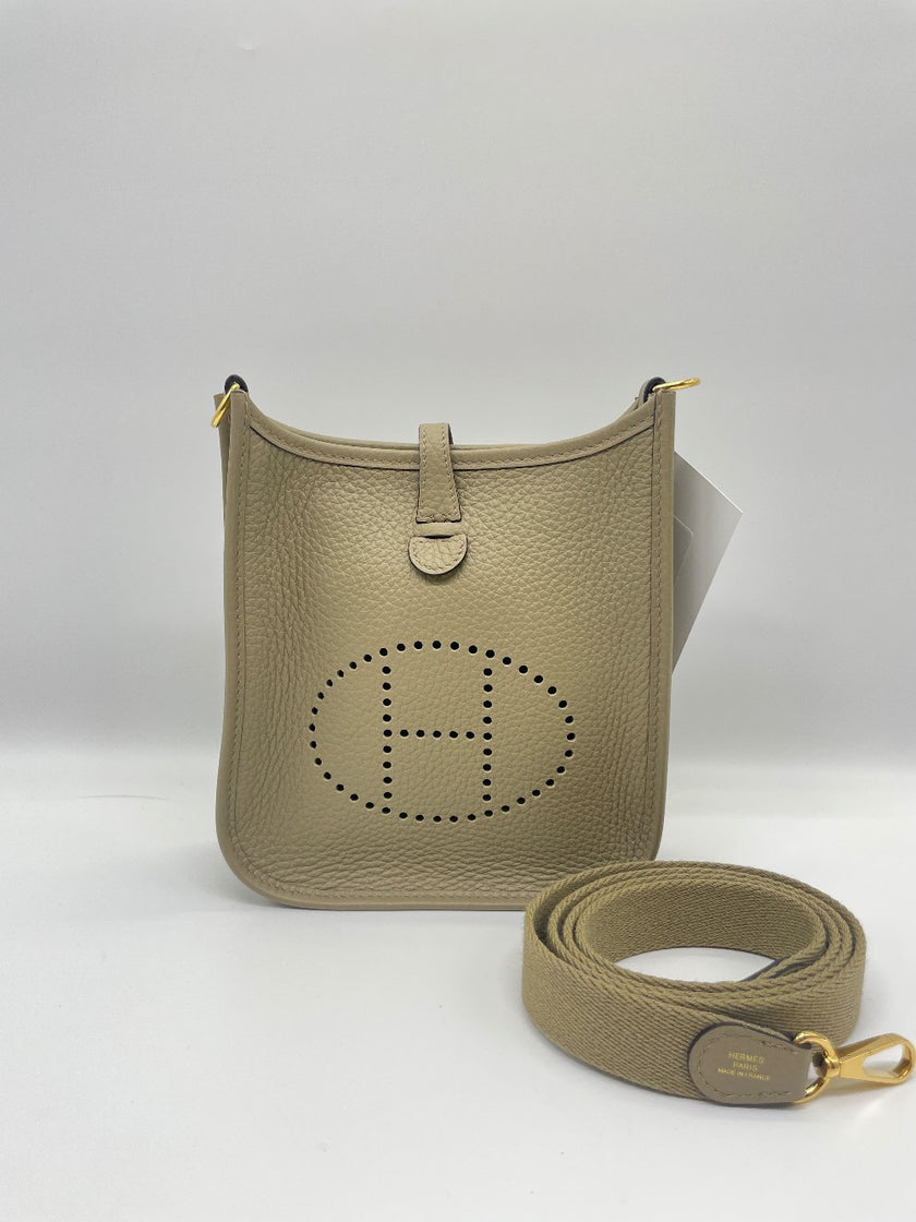 Unused. Hermes Evelyne TPM Beige Marfa Clemence GHW. WTS003AU|9056