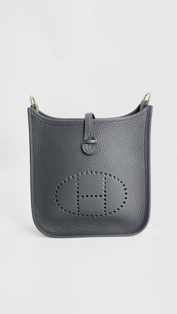 Brand New. Hermes Evelyne TPM Gris Mysty. WMM011SN|3817