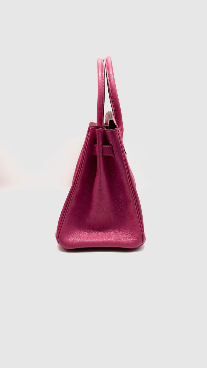 Preowned. Hermes Birkin 30 Rose Tyrien Chevre GHW. N40|13660