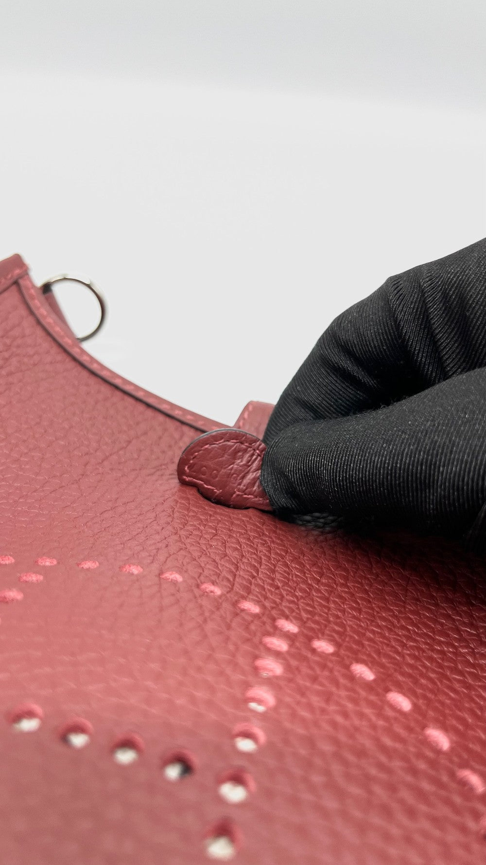 Brand New. Hermes Evelyne TPM Rouge H Clemence PHW. WTS007AU|5321