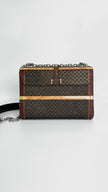 Preowned. LV Time Trunk Twist Damier Shoulder Bag MM SHW. SL2158|4670