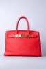 Hermes Birkin 30 Rouge Pivione