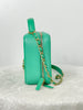 Chanel CC Filigree Vanity Case Green