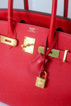 Hermes Birkin 30 Rouge Casaque