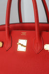 Hermes Birkin 30 Rouge Pivione