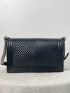 Chanel Leboy New Medium Chevron Black