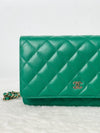 Chanel Wallet on Chain Lambskin Green