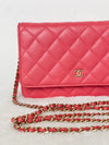 Chanel Wallet on Chain Caviar Pink