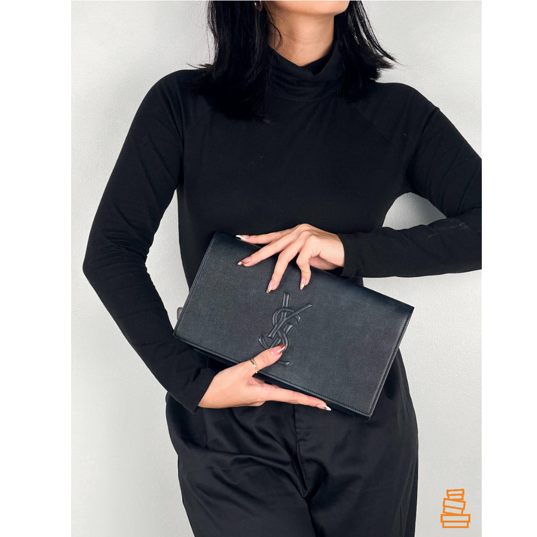 Yves Saint Laurent Clutch Black The Orange Box PH