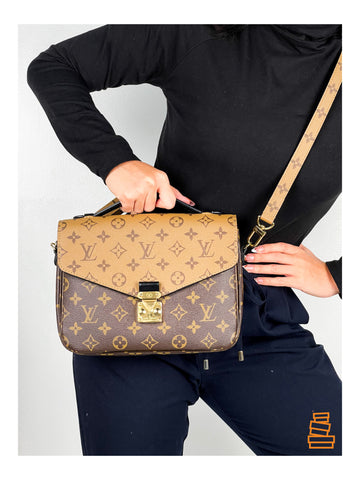 Louis Vuitton, Bags, Louis Vuitton Pochette Metis Monogram Reverse Bag