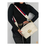 Gucci GG Marmont Matelasse Top Handle in White