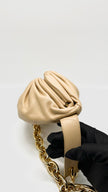 Unused. Bottega Chain Pouch Belt Bag Beige. GHW|13399