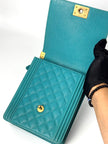 Preowned. Chanel North South Leboy Turquoise GHW. 28145395|8052