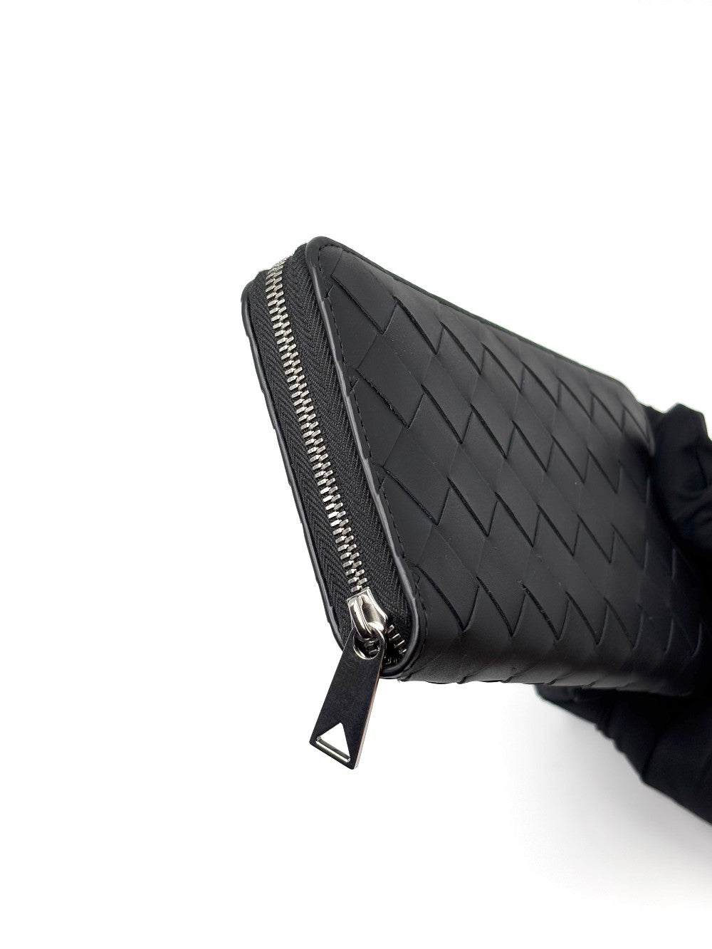 Brand New. Bottega Zip Around Long Wallet Black|7065