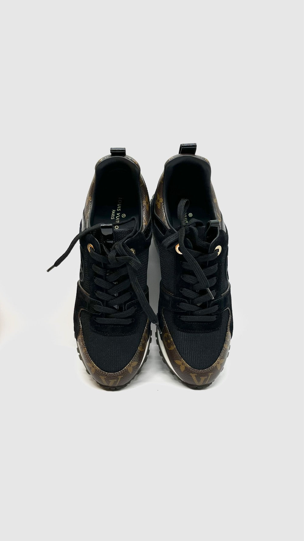 Brand New. LV Run Away Sneaker BLack Mono. 36.5|10524