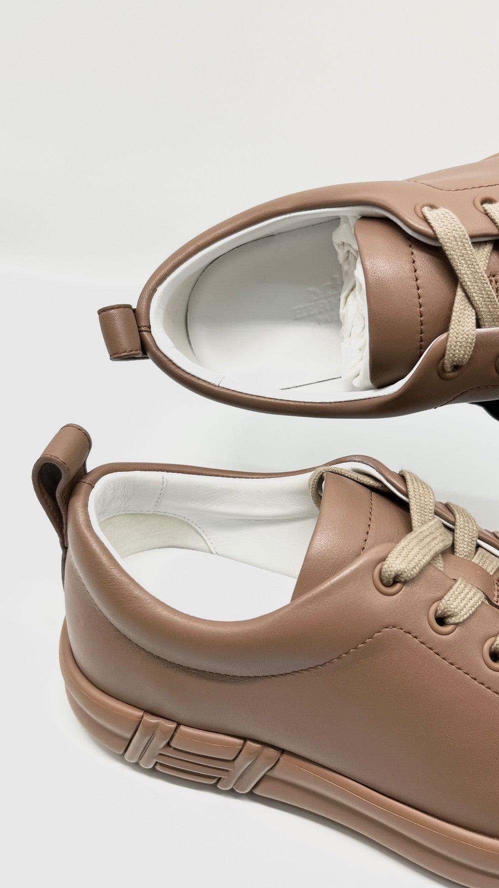 Brand New. Hermes Happy Rose Perle Sneakers. 36.5|10591
