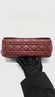 Preowned. Dior Caro 30 Montaigne Maroon.09MA0251|13962