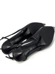 Unused. LV Slingback Kitten Heels Black. 36.5|8959