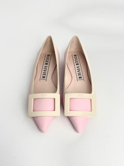 Brand New. Roger Vivier Gommettine Ballet Flats Pink. 36|12784