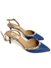 Brand New. Valentino Slingback Kitten Heel Blue. 38|8423