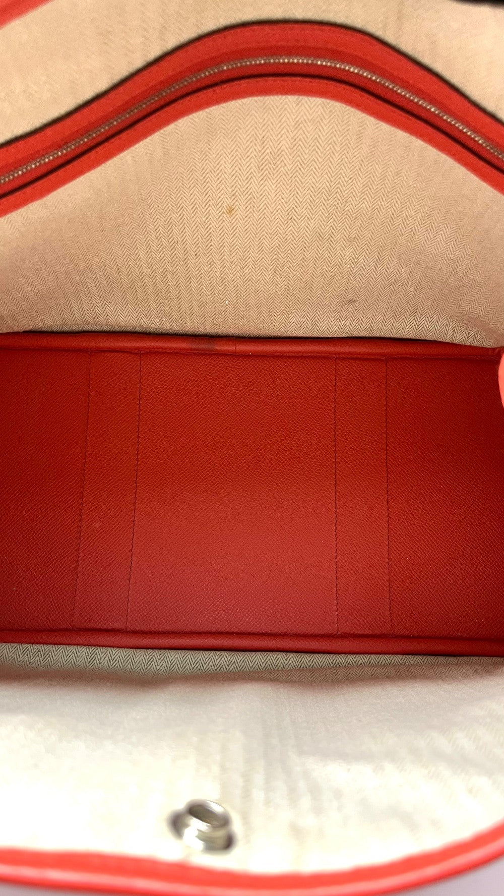 Preowned. Hermes GPT 36 Rose Jaipur Epsom PHW. AM003UH|11737