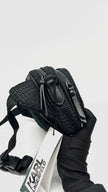 Brand New. Karl Lagerfeld Paris Voyage Knit Belt Black Bag|12013