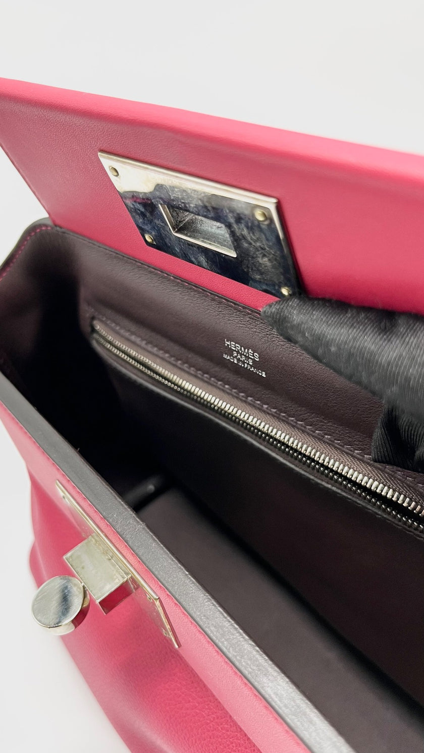 Preowned. Hermes 24/24 Mini Framboise. ZAS031TX|9708