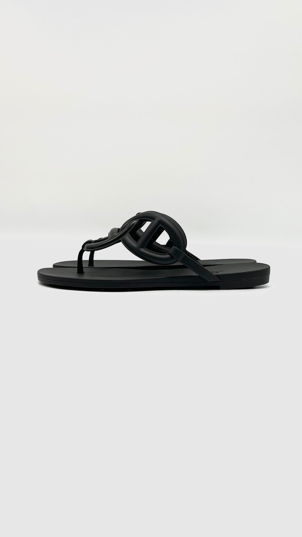Brand New. Hermes Egerie Sandals Black. 36|11574