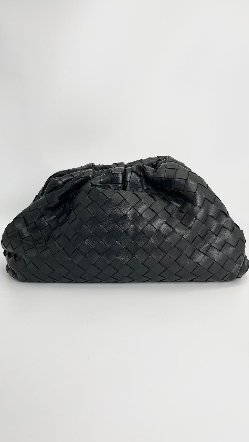 Preowned. Bottega Clutch Black. B08782367Z|4556