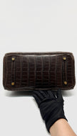 Preowned. Hermes Birkin 30 Havane Crocodile Niloticus. G2931.Z|11553