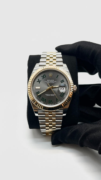 Like New. Rolex Datejust Wimbledon YG/Steel Jubilee Bracelet 41MM 2025|16363