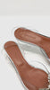 Brand New. Amina Muaddi Begum Glass Heel. 36|10628