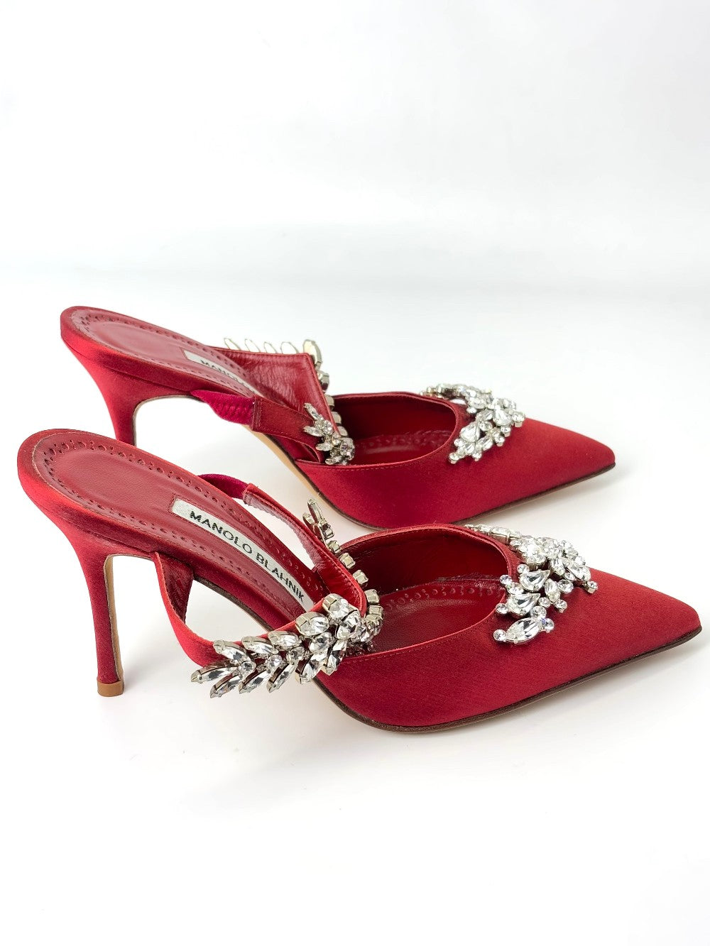 Brand New. Manolo Blahnik Heel Red. 37|7382