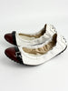 Preowned. Tods Flats White/Red. 37|12563